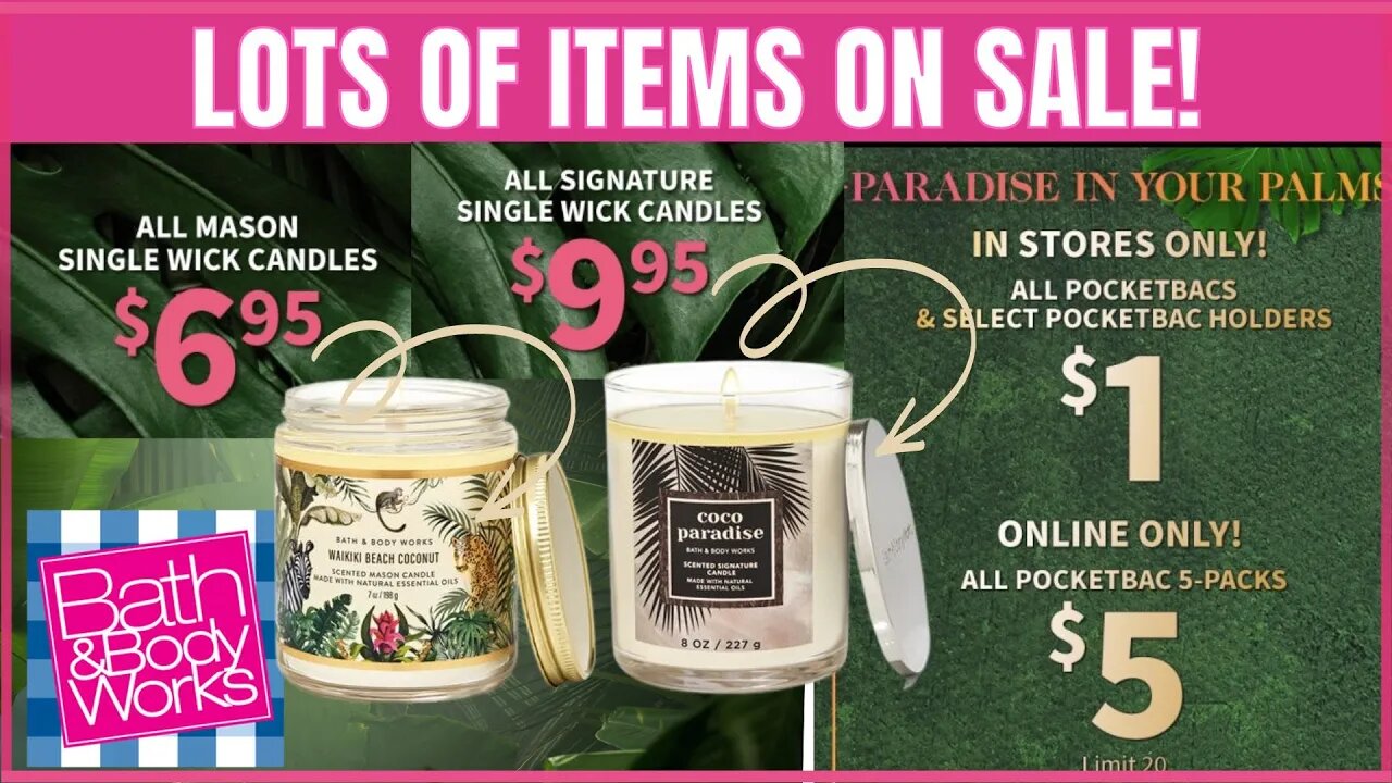 Bath & Body Works | $6.95 SINGLE WICK CANDLES | PLUS $1.00 POCKETBACS! #bathandbodyworks #candle