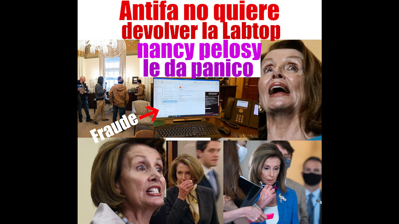 Antifa no devuelve la laptop de Nancy Pelosi, le entra el pánico