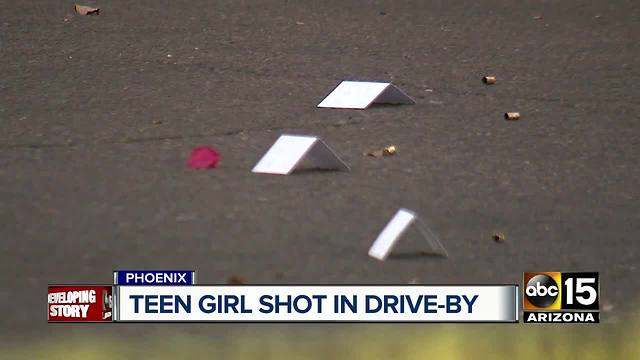 Teenage girl shot in Phoenix drive by