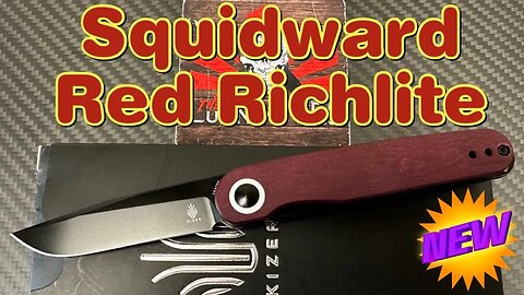 Kizer Squidward Red Richlite New for 2023 !