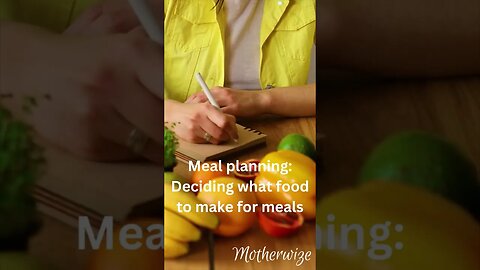 What is Meal Planning? #shorts