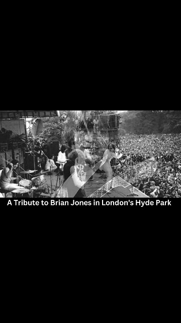 The Rolling Stones Epic Tribute to Brian Jones A Historic Moment in Hyde Park #short #rollingstones