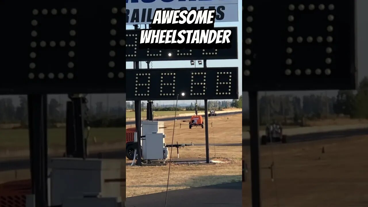 Awesome Wheelstander at the Drag Races! #shorts