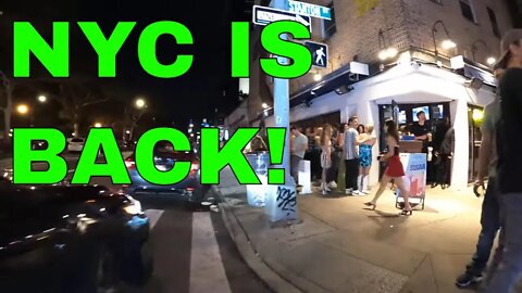 NYC nightlife is BACK - Saturday night bike tour, NY is not dead