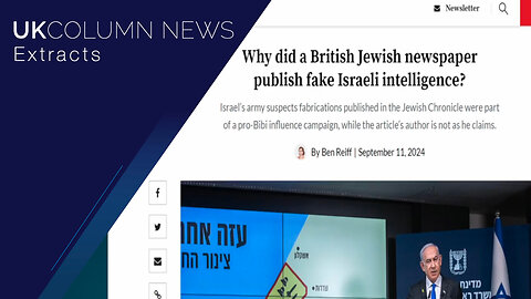 Jewish Chronicle Accused of Fabricating Gaza-Hamas Stories: Resignations and Fallout - UK Column