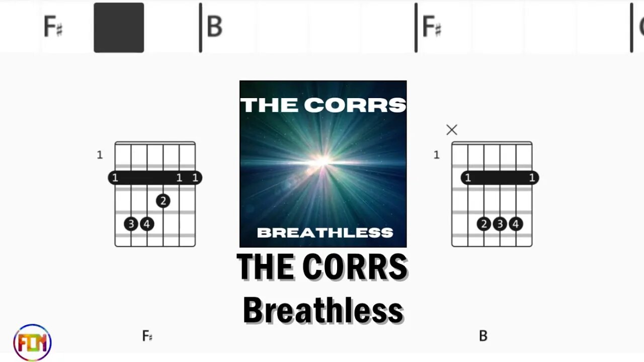 THE CORRS Breathless - Guitar Chords & Lyrics HD