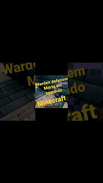 Warden Minecraft morto em segundos #minecraft #warden #phonkmusic