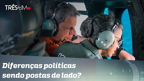 Tarcísio de Freitas discute mudanças de clima com ministra Marina Silva