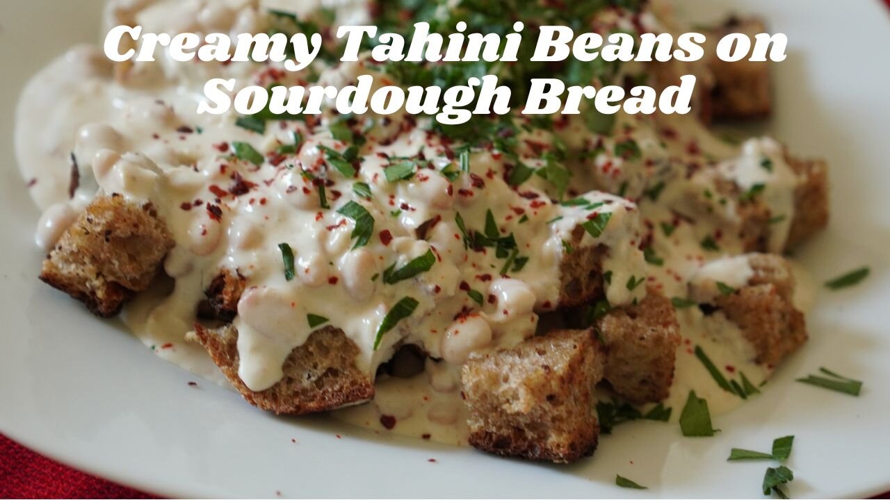 Vardabit| Beans with Tahini on Sourdoughbeans with tahini|Vegetarian|Tahini Beans on Sourdough