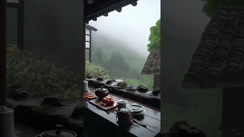 雨声催眠冥想：乡村下雨声助眠冥想带来快速放松、提升工作效率，冥想深度治愈失眠#ASMR#shortsvideo #shorts #sleepmusic #rainsounds #sleep #rain