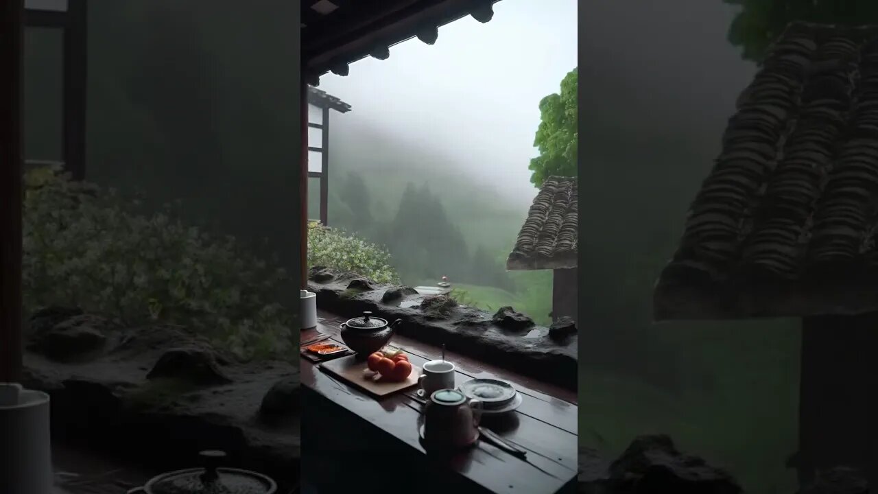 雨声催眠冥想:乡村下雨声助眠冥想带来快速放松、提升工作效率,冥想深度治愈失眠#ASMR#shortsvideo #shorts #sleepmusic #rainsounds #sleep #rain