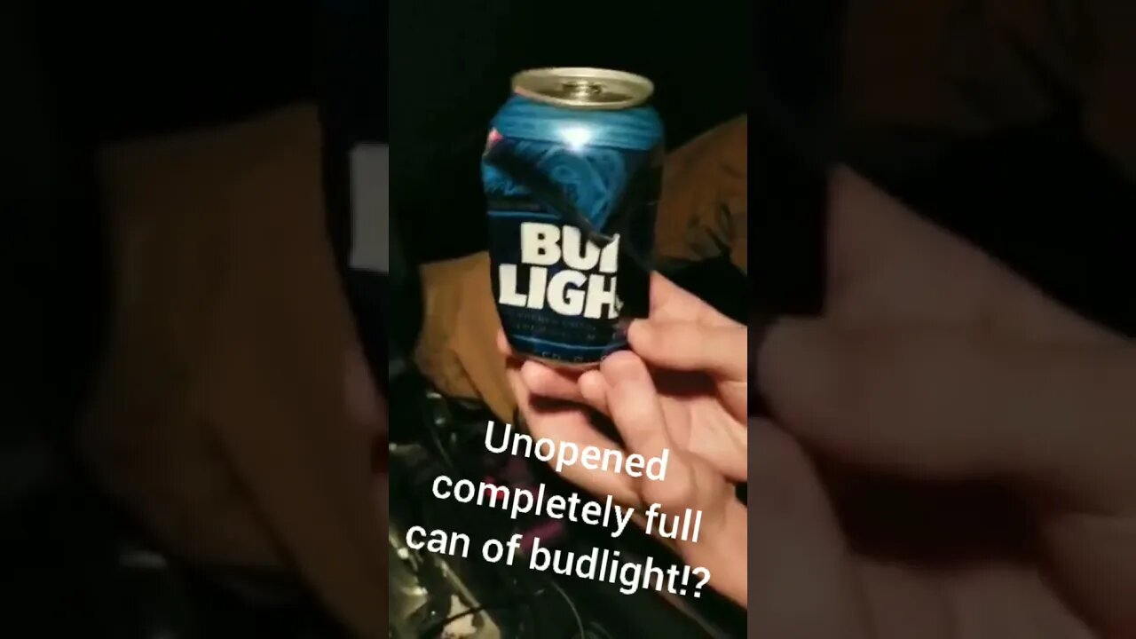 Uncarbonated and Deflated can of Beer