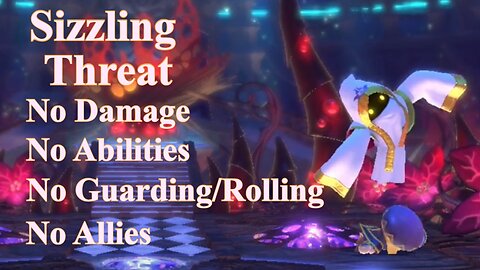 Kirby Star Allies: Sizzling Threat (No Damage | No Abilities | No Guarding/Rolling | No Allies)