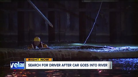 Crews still searching for missing driver in Cuyahoga River