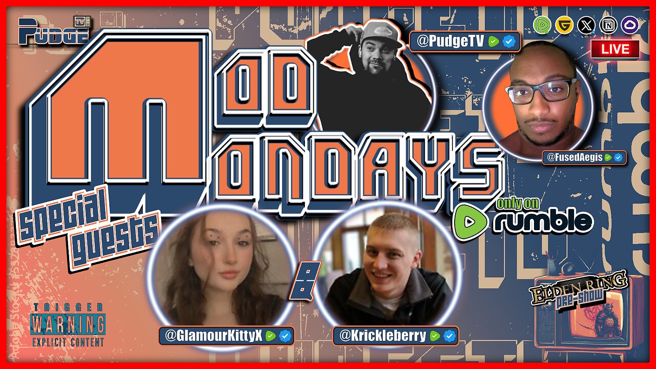 🔵 Mod Mondays Ep 20 🔵 | First Couple's Edition w ttvGlamourX & Krickleberry | Elden Ring Preshow