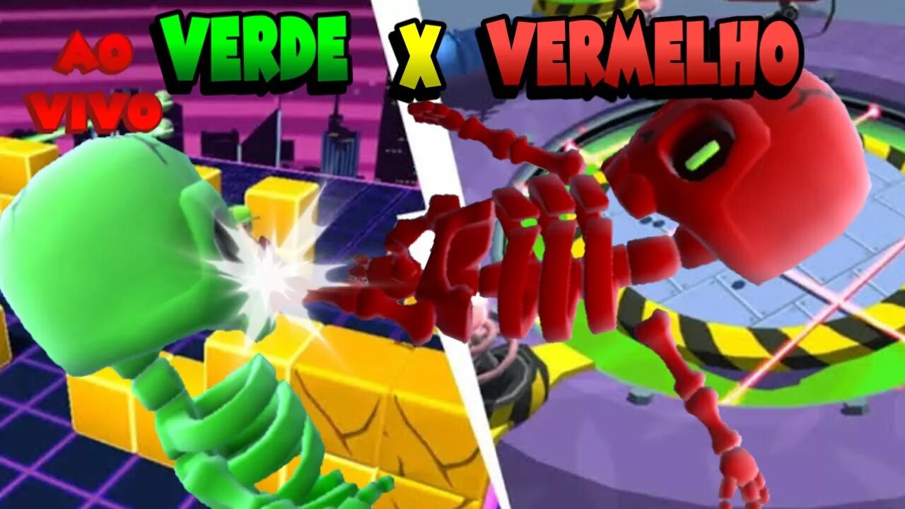 STUMBLEGUYS GUERRA DAS CORES VERMELHO VS VERDE