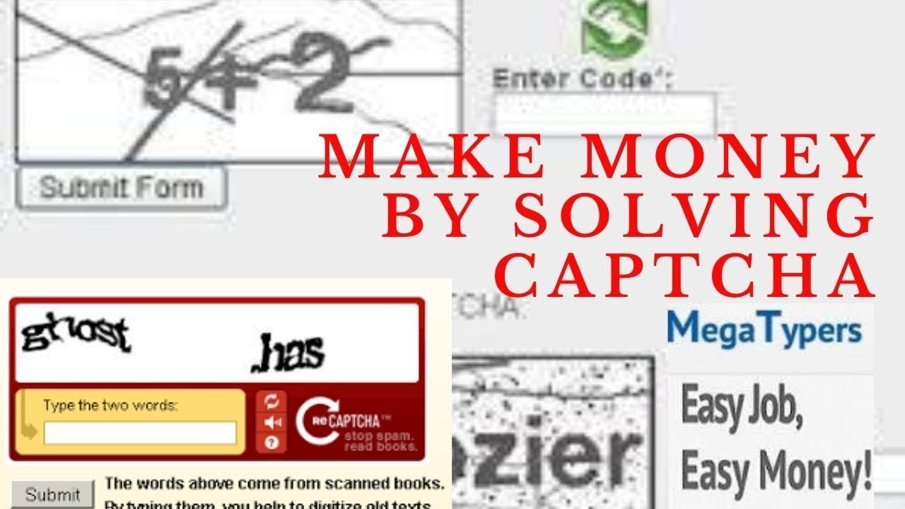 Easiest way to make money online typing captcha