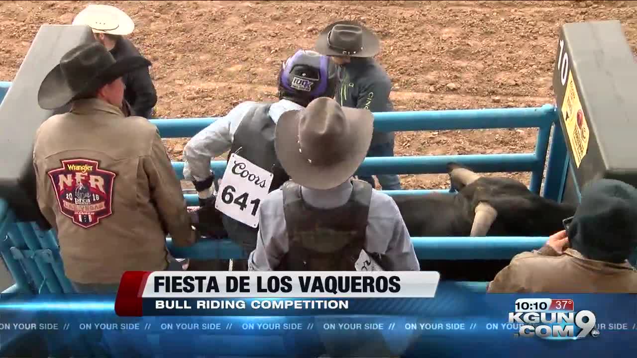 Bull Riders in the 94th Fiesta De Los Vaqueros