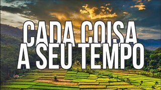 A TEMPO PARA TUDO E CADA COISA A SEU TEMPO