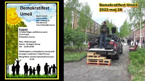 Demokratifest Umeå 2022 maj 28