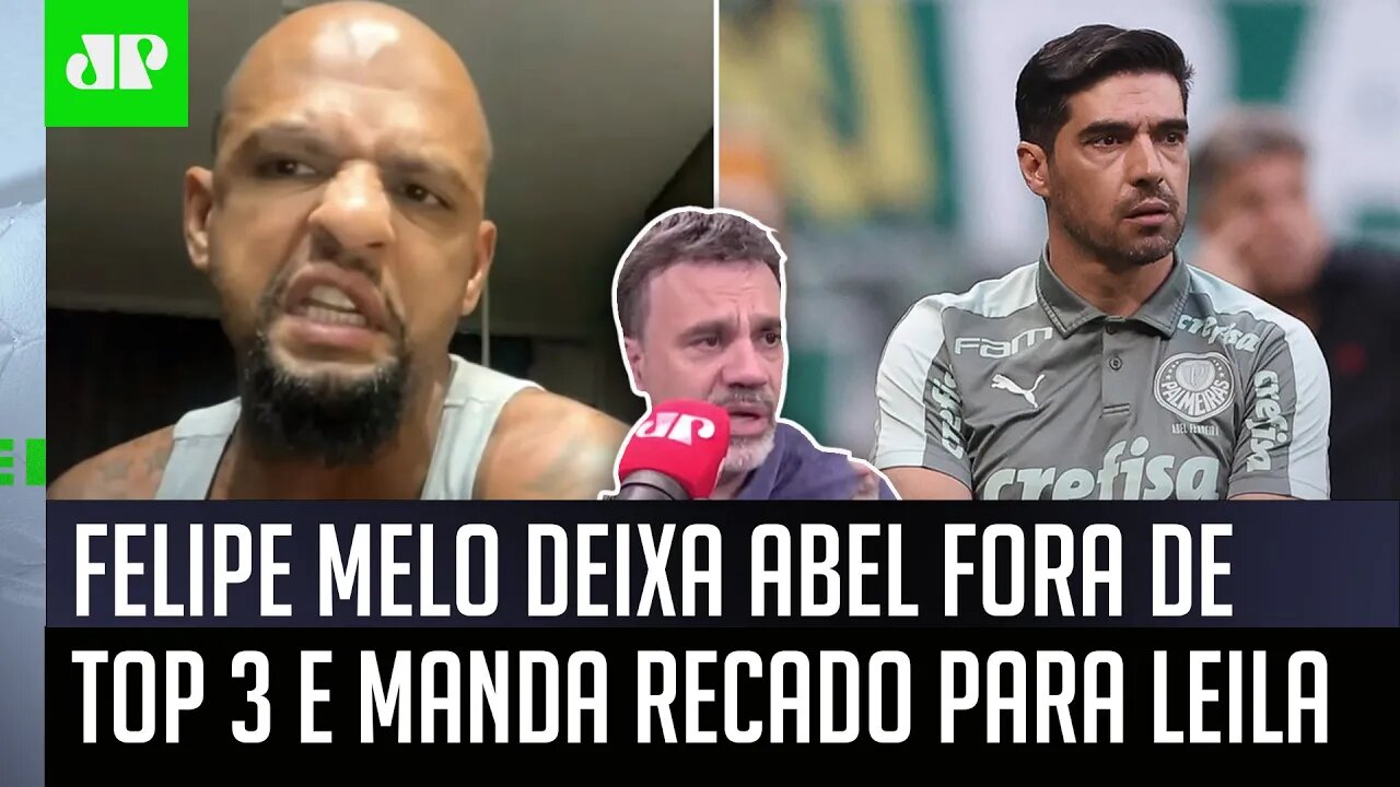 INGRATO? "O Felipe Melo virou um..." Ex-Palmeiras FALA de LEILA e ABEL FERREIRA e gera DEBATE!