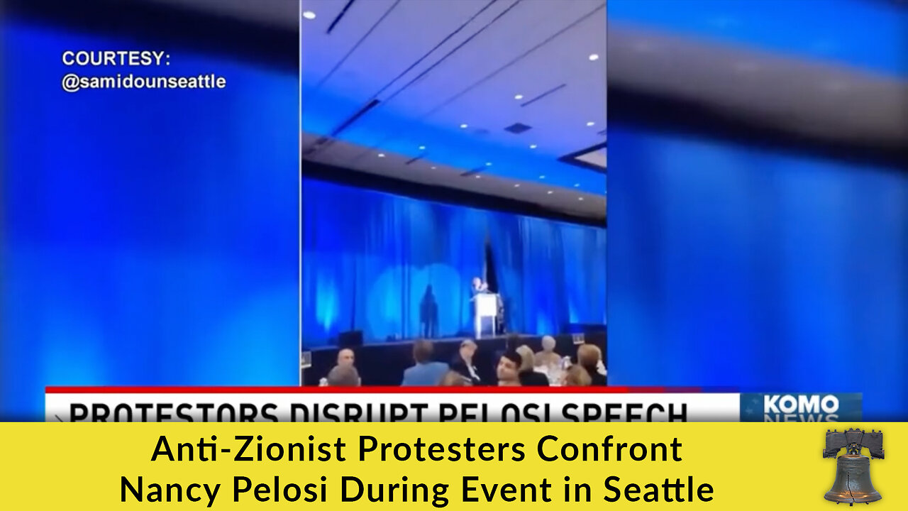 Anti-Zionist Protesters Confront Nancy Pelosi During Event in Seattle