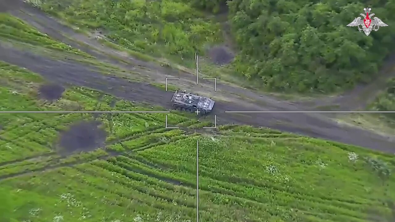 Destruction of AFU armoured fighting vehicle by loitering munition