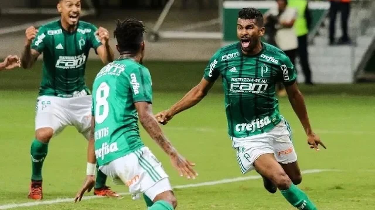 Gol de Thiago Santos - Palmeiras 2 x 1 Red Bull Brasil - Narração de José Manoel de Barros
