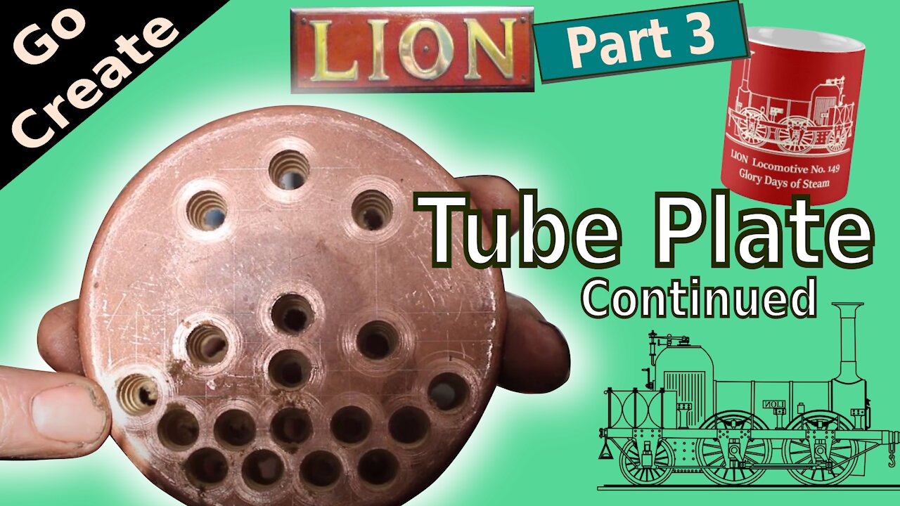 Lion Miniature Steam Loco build pt 3 - Tube Plate Drilling