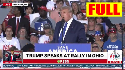 FULL: President Donald J Trump gives speech at Trump Rally in Delaware, OH.