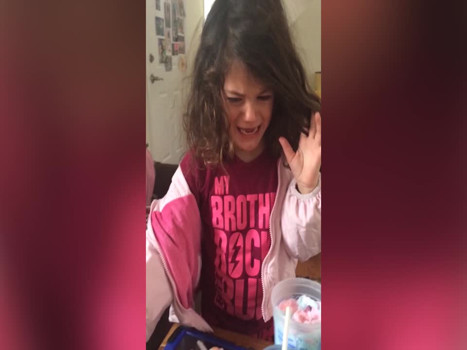 Little Girl has Surprising Reaction to Cotton Candy