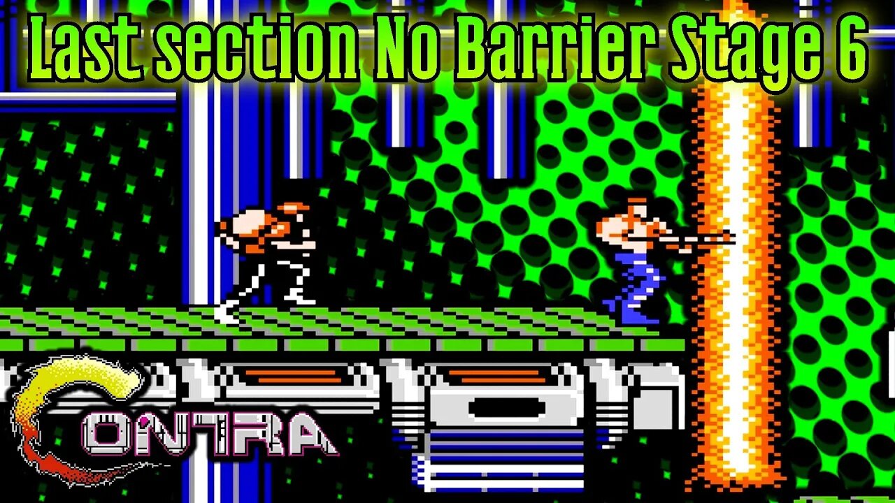 Contra gameplay 1 minute guide stage 6 No Barrier #shorts