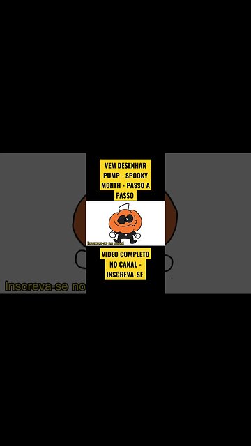 COMO DESENHAR PUMP - SPOOKY MONTH - FÁCIL #desenho #desenhofacil #desenholivre #shorts