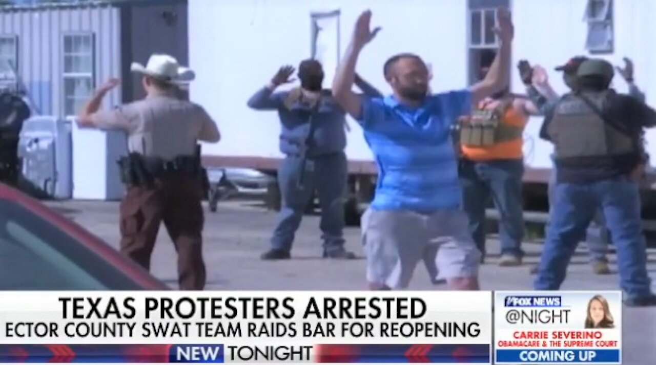 Texas bar owner, armed men arrested at reopening after standoff with police