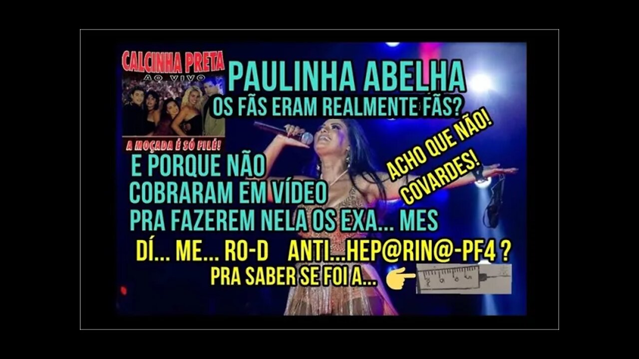 PAULINHA ABELHA cover-A Live completa tá no RUMBLE na descrição-Eu cantando e falando algo mais!