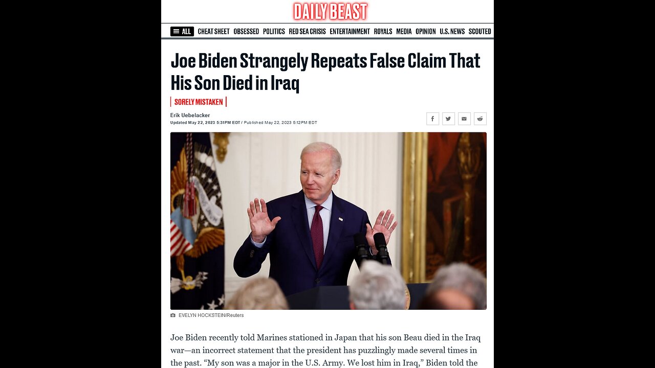 Joe Biden Lies to Grieving Mother of Slain Soldier - Beau Biden, Brandon's Warrior Lawyer Legend