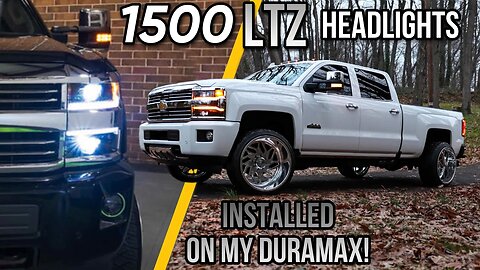 Installing Silverado 1500 LTZ Headlights on my 15 2500 Duramax!