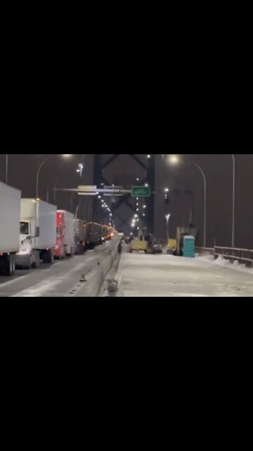 The Ambassador Bridge between Detroit, Michigan and Windsor, Ontario has been shut down 👊🏻🇬🇧🇨🇦🇺🇸