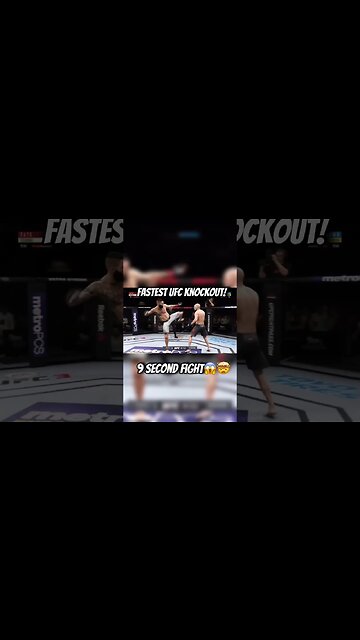 WATCH THIS! THE FASTEST UFC MATCH IN HISTORY!🤯😱 #ufc #fight #shorts