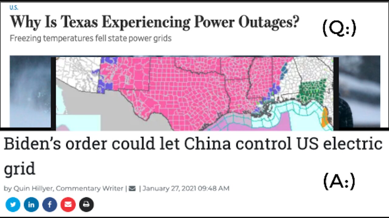 Is CHINA To Blame For Major Outages Across Power Grid? TEXAS Has Questions!