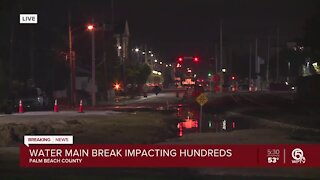 Water main break in West Palm Beach, boil water order expected