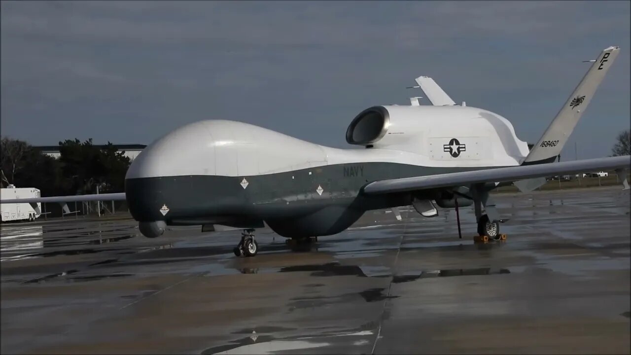 U.S. Navy MQ-4C Triton Lands at Naval Station Mayport, Florida