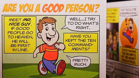 a Bible tract I found on a shelf at Walmart 