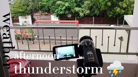 Weather - afternoon thunderstorms (4 Jun 2023)