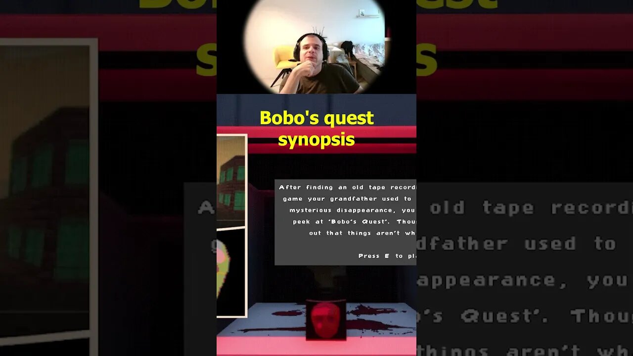 Bobo's Quest Synopsis #theforgottentapes #horrorgaming #gameplays