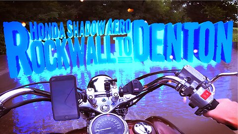 The Shadow rides the Flooded Backroads | Honda Shadow Aero VT750CS | Rockwall to Denton