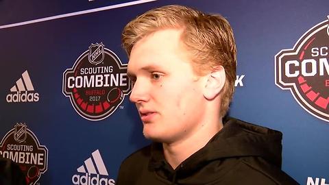 Casey Mittelstadt discusses 2017 NHL Draft