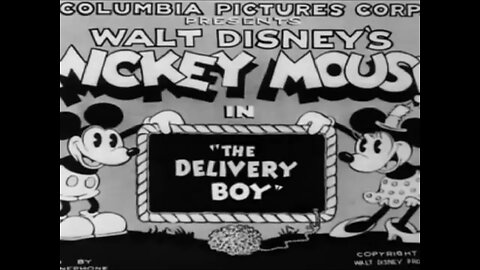 "The Delivery Boy" (1931 Original Black & White Cartoon)