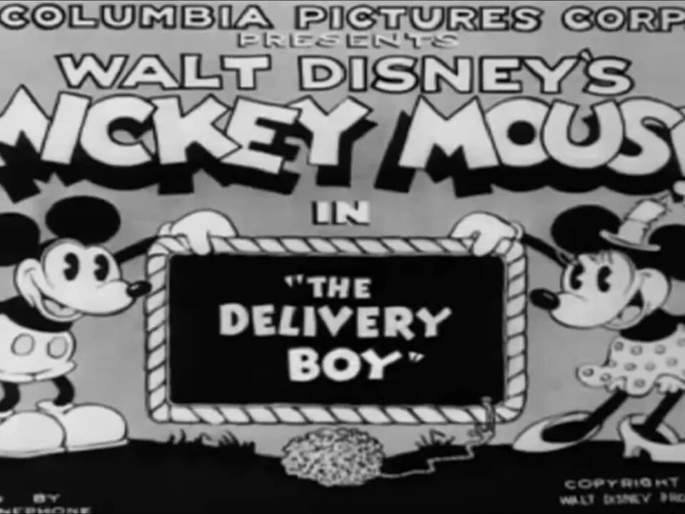 "The Delivery Boy" (1931 Original Black & White Cartoon)