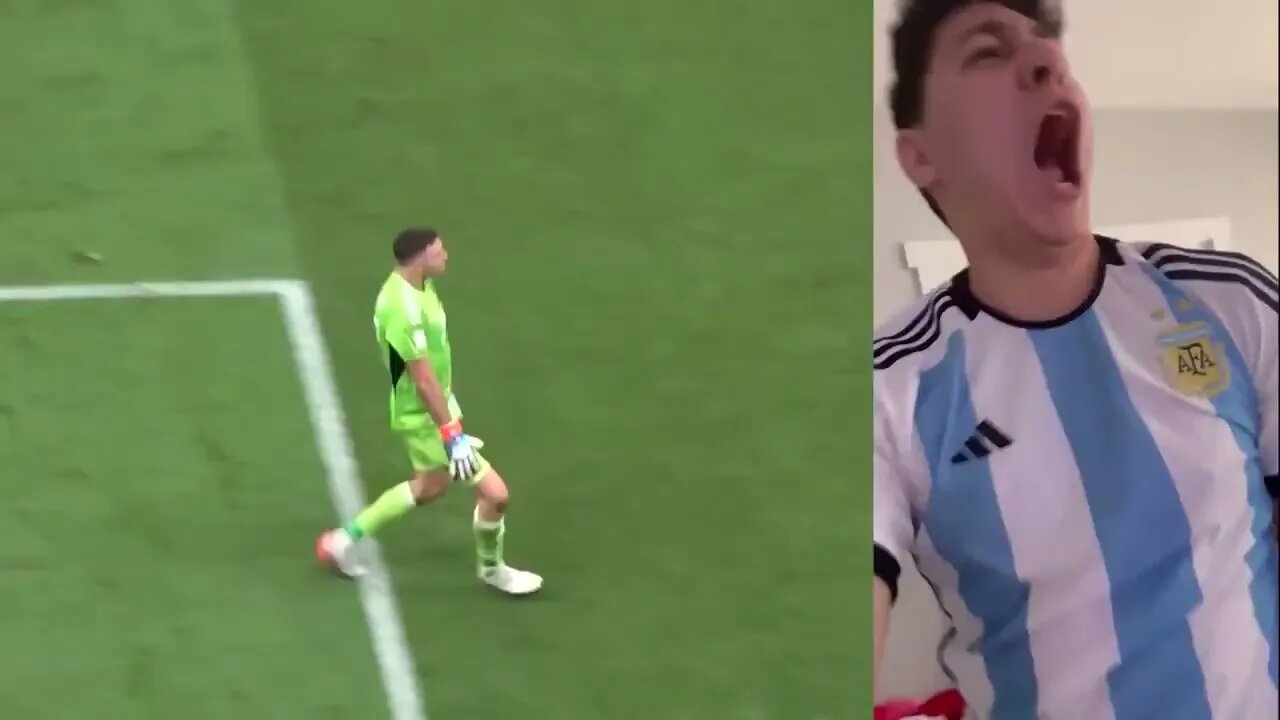 Epic and emotional reactions from Argentine fans during the penalty shootouts between France